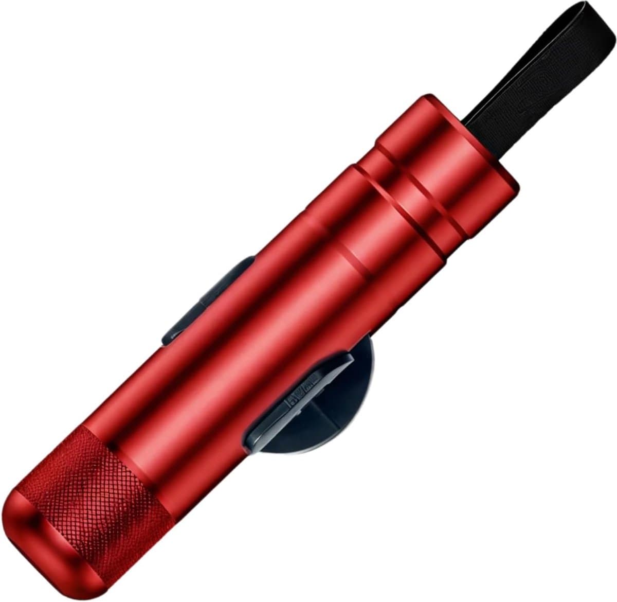 Veiligheidshamer - Veiligheidshamer Auto - Noodhamer - Compacte Aluminium Veiligheidshamer - Multifunctioneel Voertuig Noodhulpmiddel - Wolfraam Stalen Raambreker - Rood