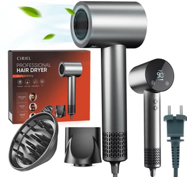 Ciriel CurlTouch Pro föhn met touchscreen en diffuser