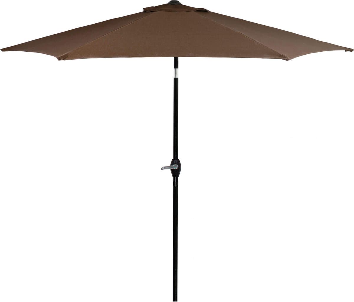 Springos Parasol | Parasols | Kantelbaar | Met ventilatie | Bruin | Ø 250 cm
