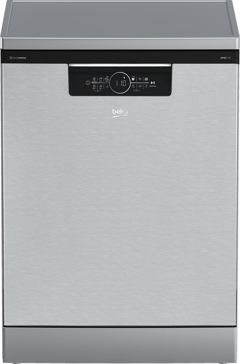Beko BDFN36560XC, Vrijstaand, Volledige grootte (60 cm), Grijs, Zwart, Touch, LED