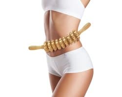 Massagebal - Massage - Massage stok - Massage stick - Massage Apparaat - Vermoeidheid Verlichten - Accessoires - Anti Cellulite Massage Roller Tool - Massager Hele Lichaam - Massager Dij - Gebogen Houten Massageroller - Bindweefselmassages - Relax
