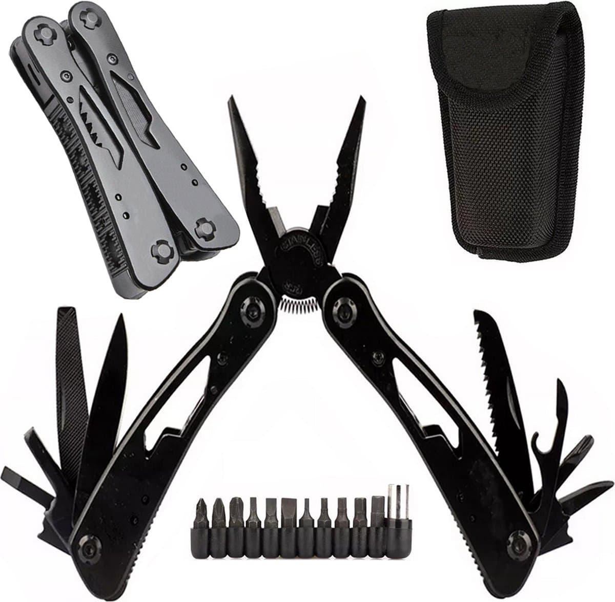 SIEPS 20-in-1 Multitool: compact RVS-zakmes met bitset