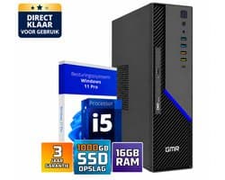 Office PC Intel Core i5 | 16GB RAM | 1TB SSD | Windows 11 Pro | WiFi & Bluetooth | Zakelijke Computer | Werkcomputer | Thuiswerk PC | Desktop Computer | Plug & Play | Klaar voor Gebruik | DVD-RW | Office Geschikt | 3 Jaar Garantie