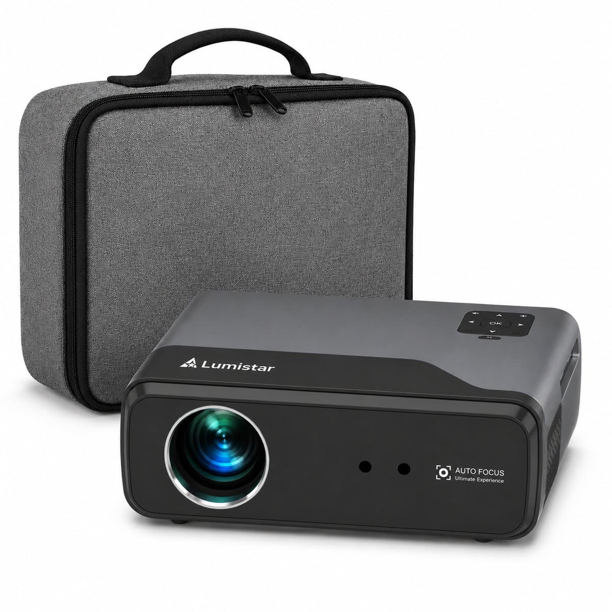 Lumistar® A8 Google TV Beamer - Officiële Google TV licentie - Ingebouwde Chromecast - Full-HD Beamer - Thuisbioscoop met 1500 ANSI - HDR + Dolby DTS Audio - WiFi & Bluetooth - Mini Beamer - Projector
