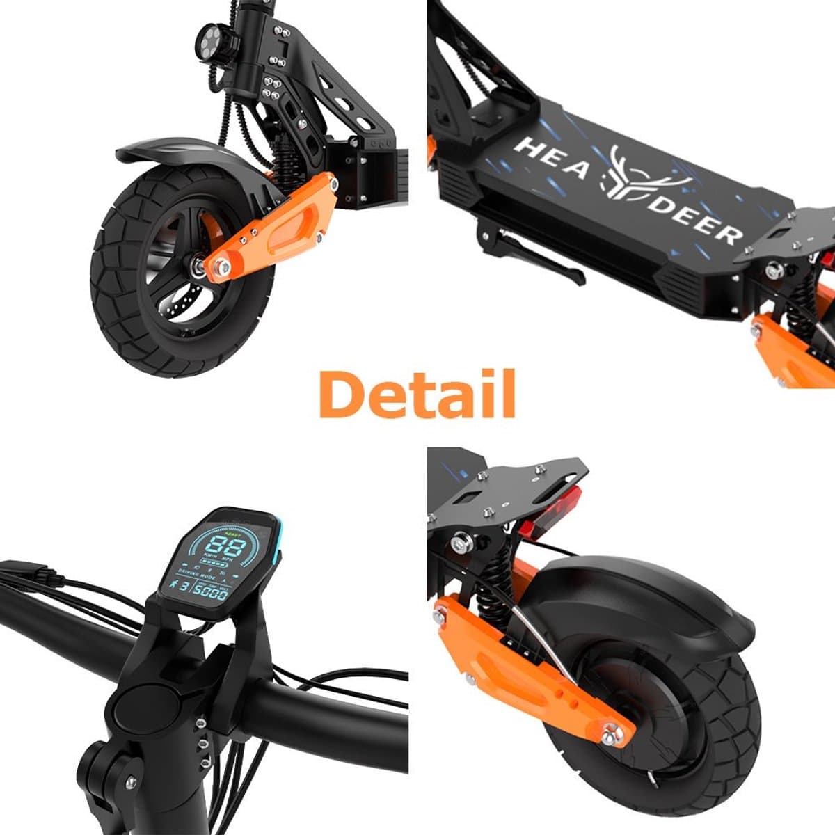 Opvouwbare e-step 750W, 48V 25Ah, zitting, 75 km bereik