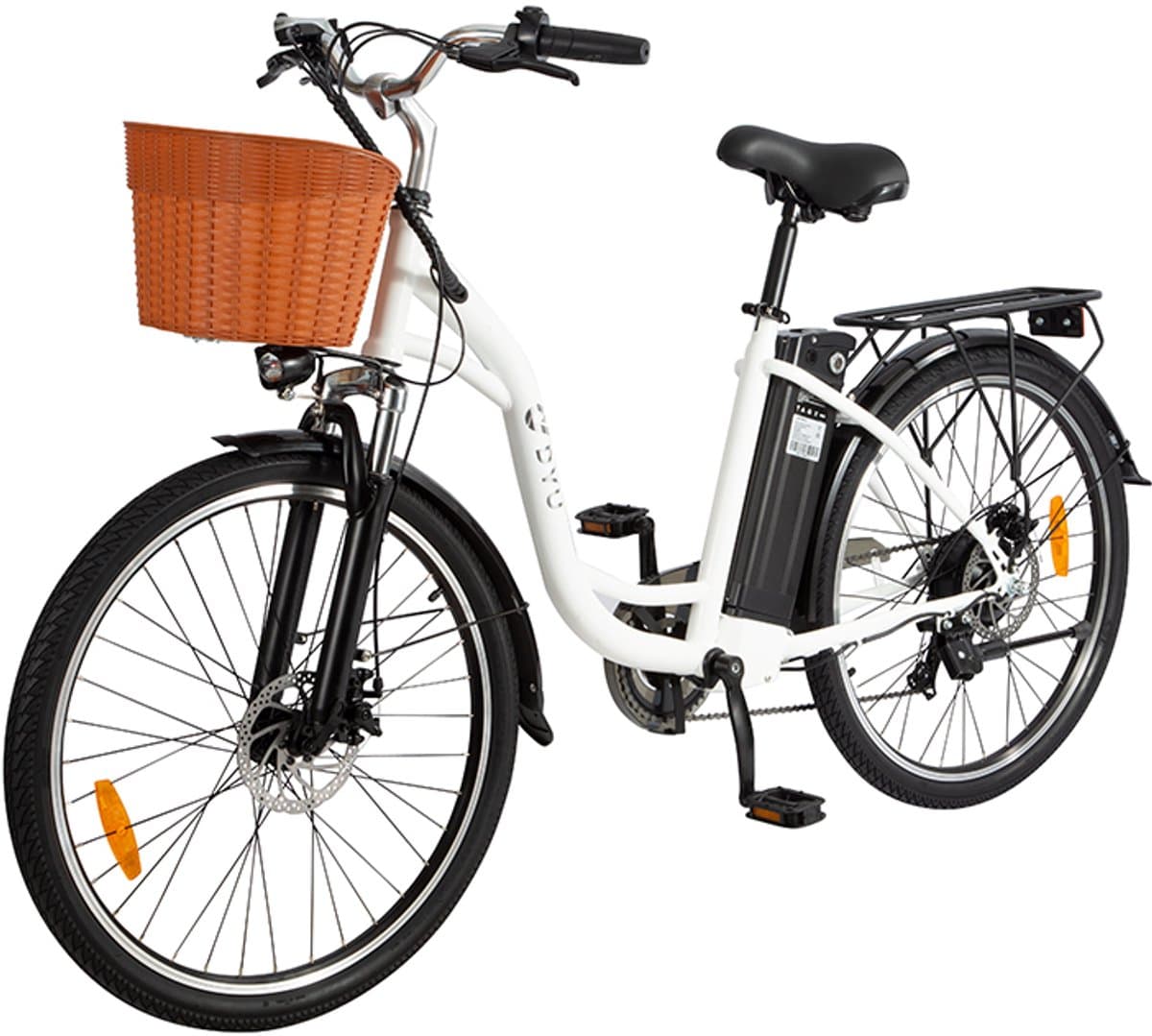 DYU C6 E-Bike - 26 inch - 43km actieradius- 250W motor - wit