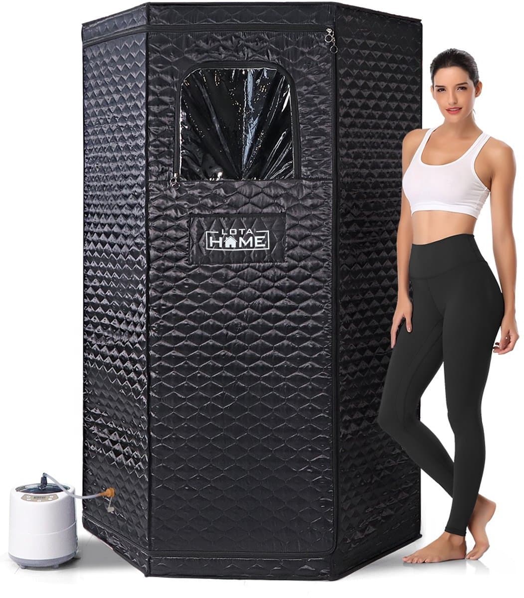 LotaHome - Mobiele Sauna - Draagbare Sauna - Draagbare Stoomsauna Tent - met Stoomgenerator - Stoomverwarming - Stoomsauna - Direct Heet - Saunabox - Draagbare Sauna - 9 Warmtestanden - Sauna voor Thuisgebruik - Ontspanning en Detox