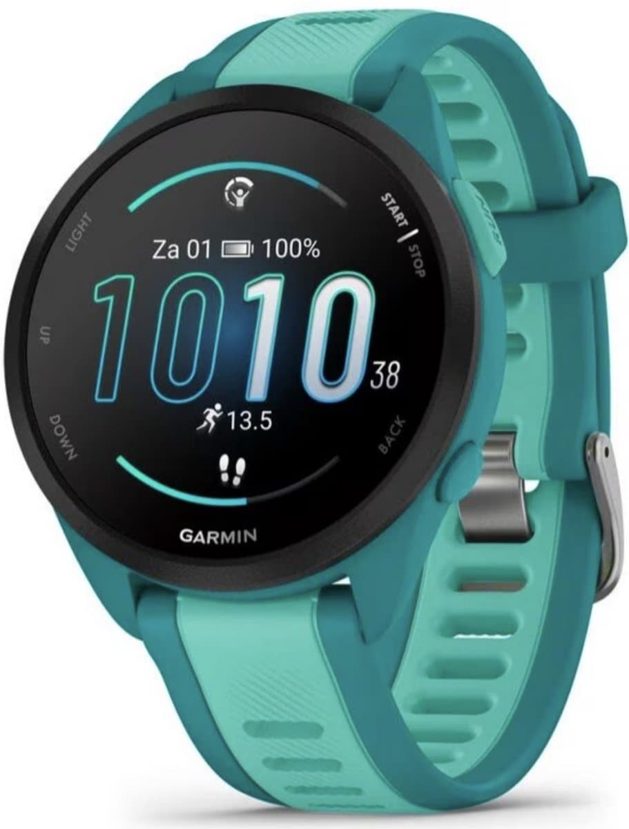 Garmin Forerunner 165 Music - Hardloophorloge - 43 mm - Turquoise-Aqua - afbeelding 1