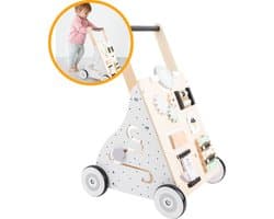 MIRO® Baby walker - Loopwagen Baby Kinderen - Educatief - Houten Speelgoed - Leren Lopen - Speelgoed 0 Tot 2 Jaar - Anti Slip Wieltjes