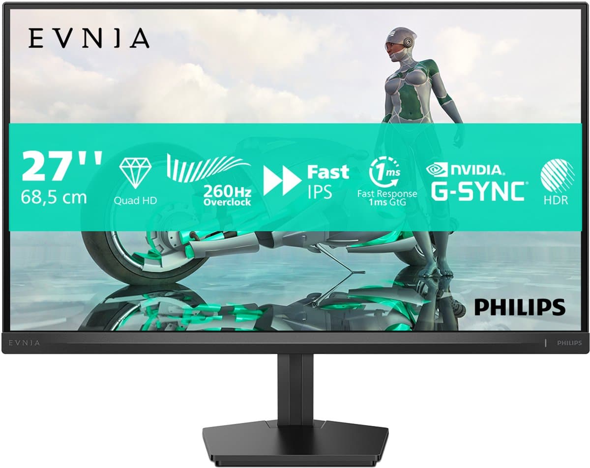 Philips Evnia 3000 27" - 260Hz QHD IPS Gaming Monitor