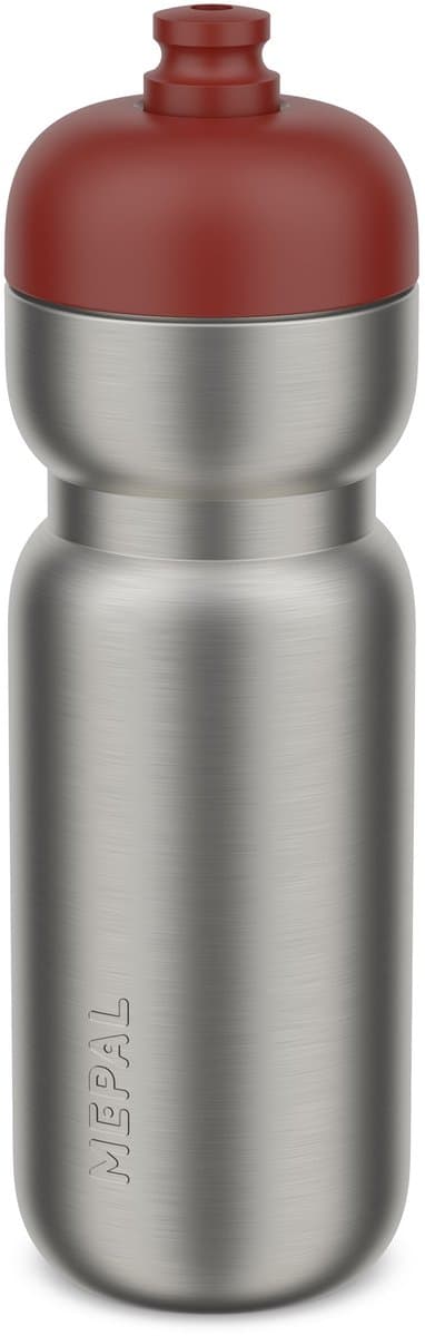 Mepal RVS bidon pull Sport - 800 ml - Pak. open en drink - Lichtgewicht RVS - Vaatwasmachinebestendig - Drinkflessen - Mountain red