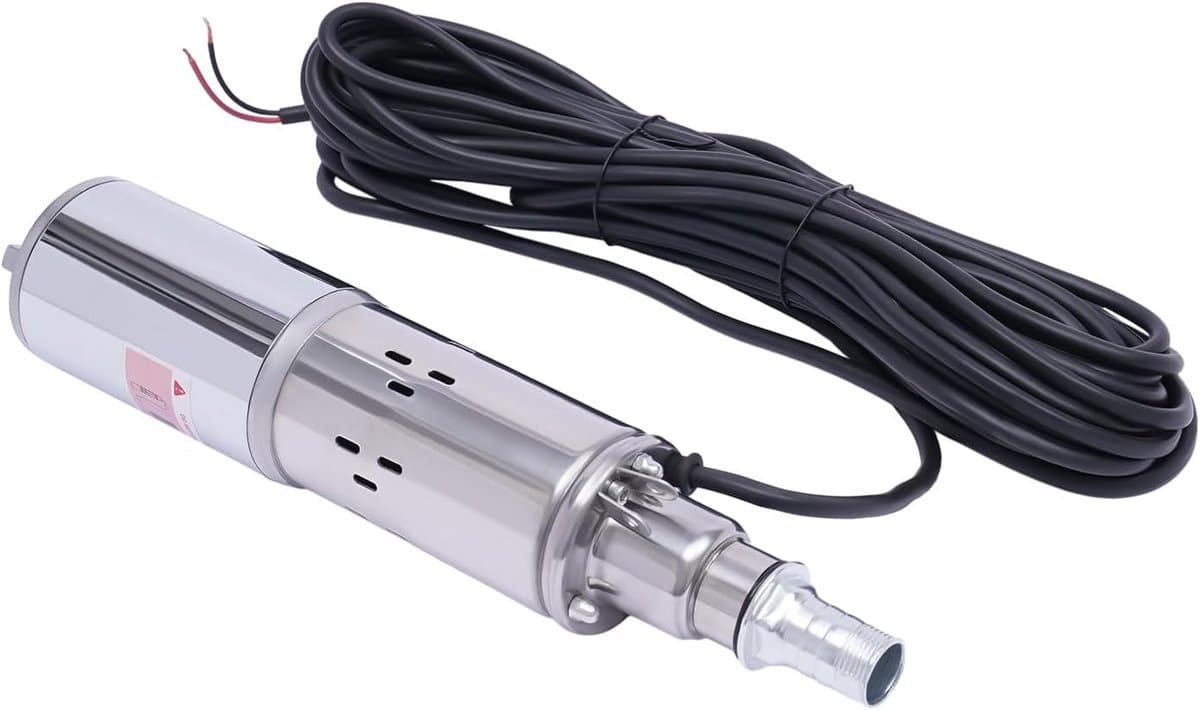 Diepbronpomp 180W 12V voor Tuin en Landbouw - Dompelpomp tot 34m Hoogte, Watertransport en Irrigatie