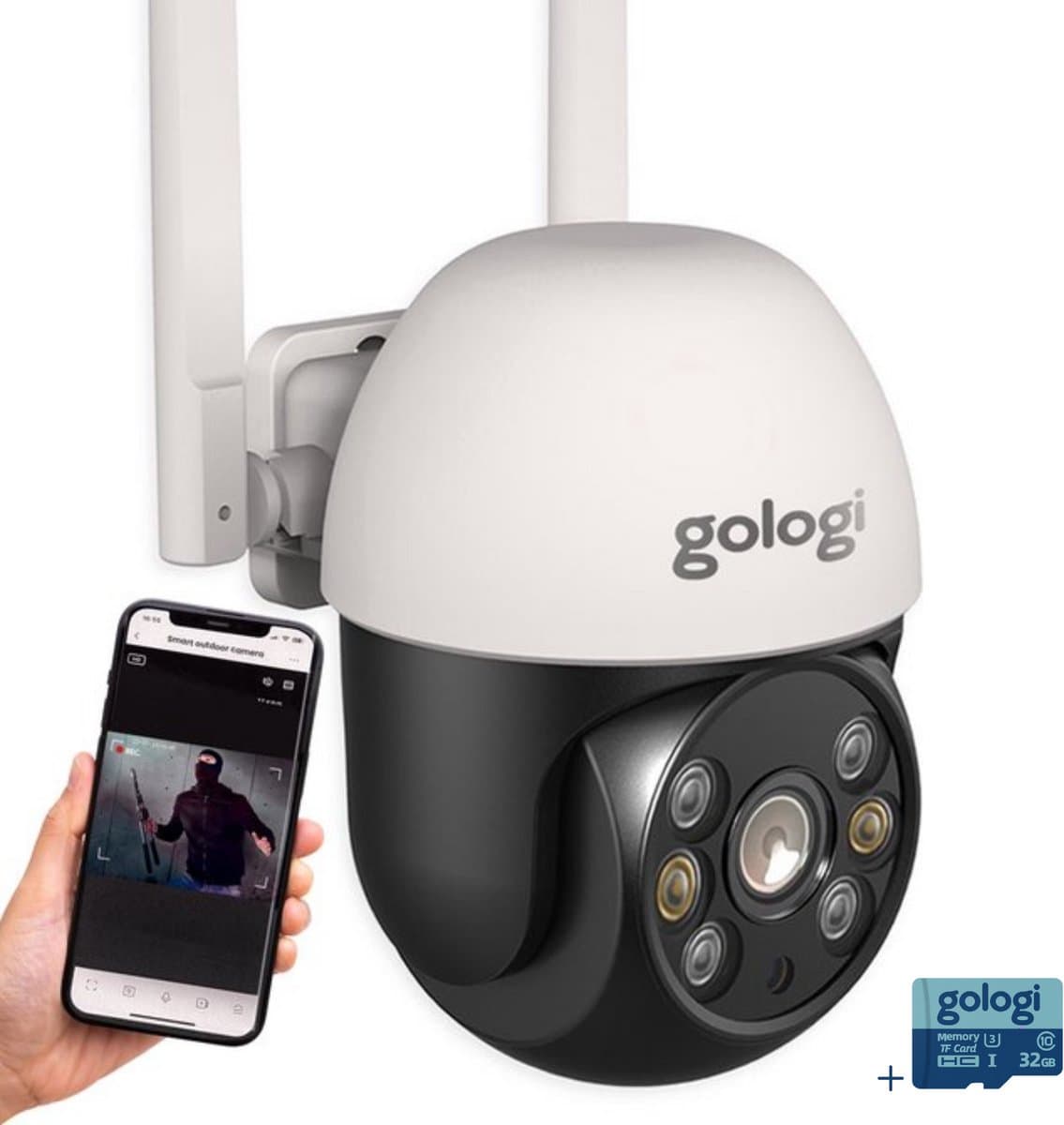 Gologi Gologi outdoor camera - 3MP, nachtzicht, wifi