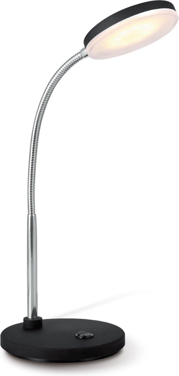 Home Sweet Home - Moderne Led Bureaulamp poly - verstelbare LED Leeslamp met schakelaar - Zwart - 30/30/35cm - 5W 3000K 480lm - geschikt voor