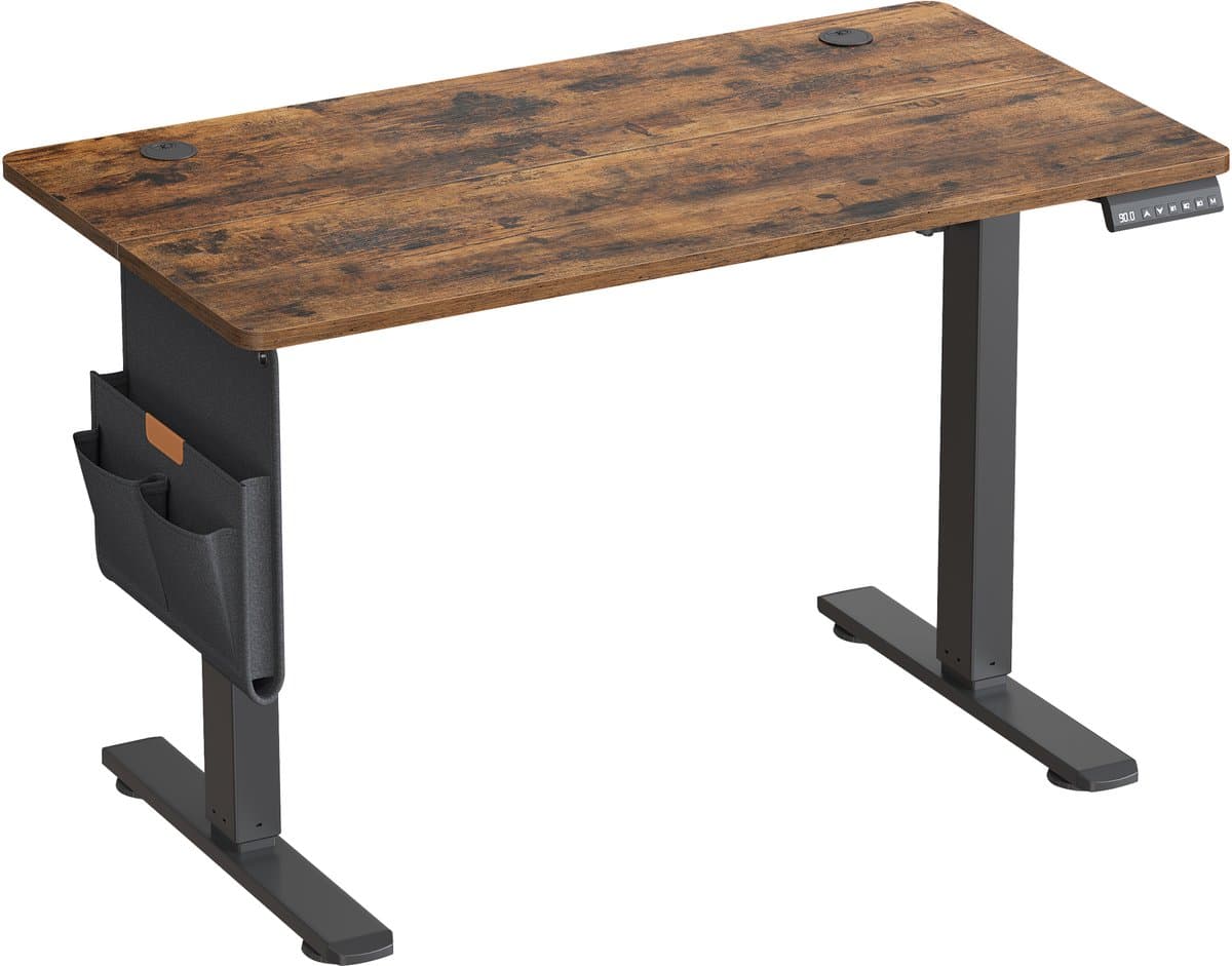SONGMICS - Bureau - Zit Sta Bureau - Elektrisch In Hoogte - 4 Geheugenstanden - USB-C Poort