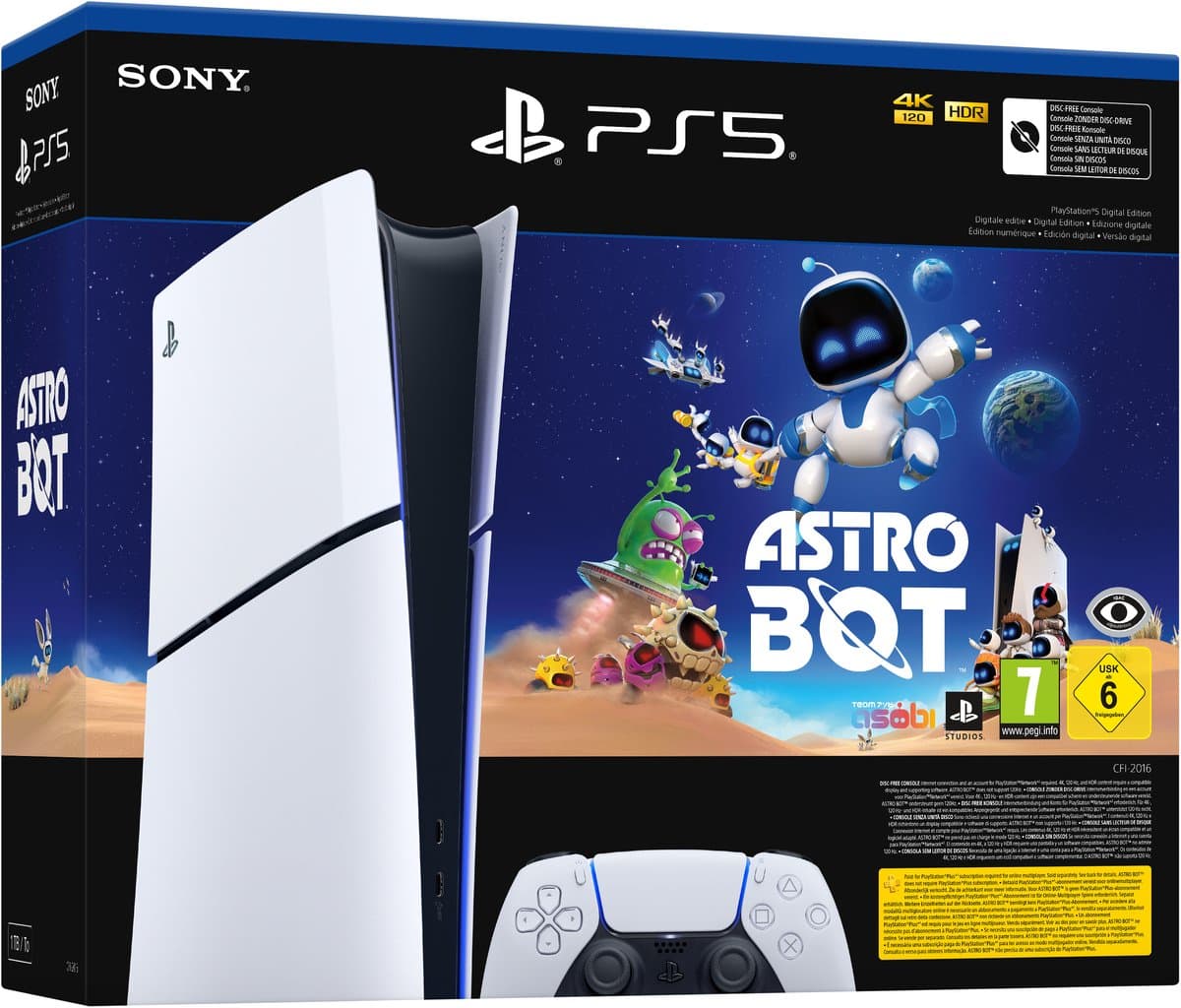 PlayStation 5 Slim Digital - Astro Bot bundel, compact en snel