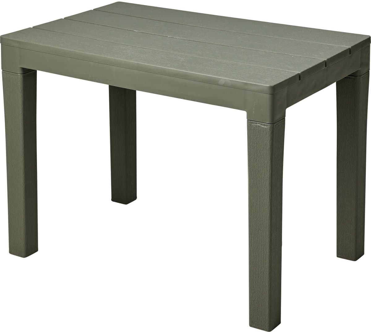 Pro Garden Tuin bijzettafeltje - groen - kunststof - 60 x 39 x 45 cm - koffietafel - tuinset tafeltje