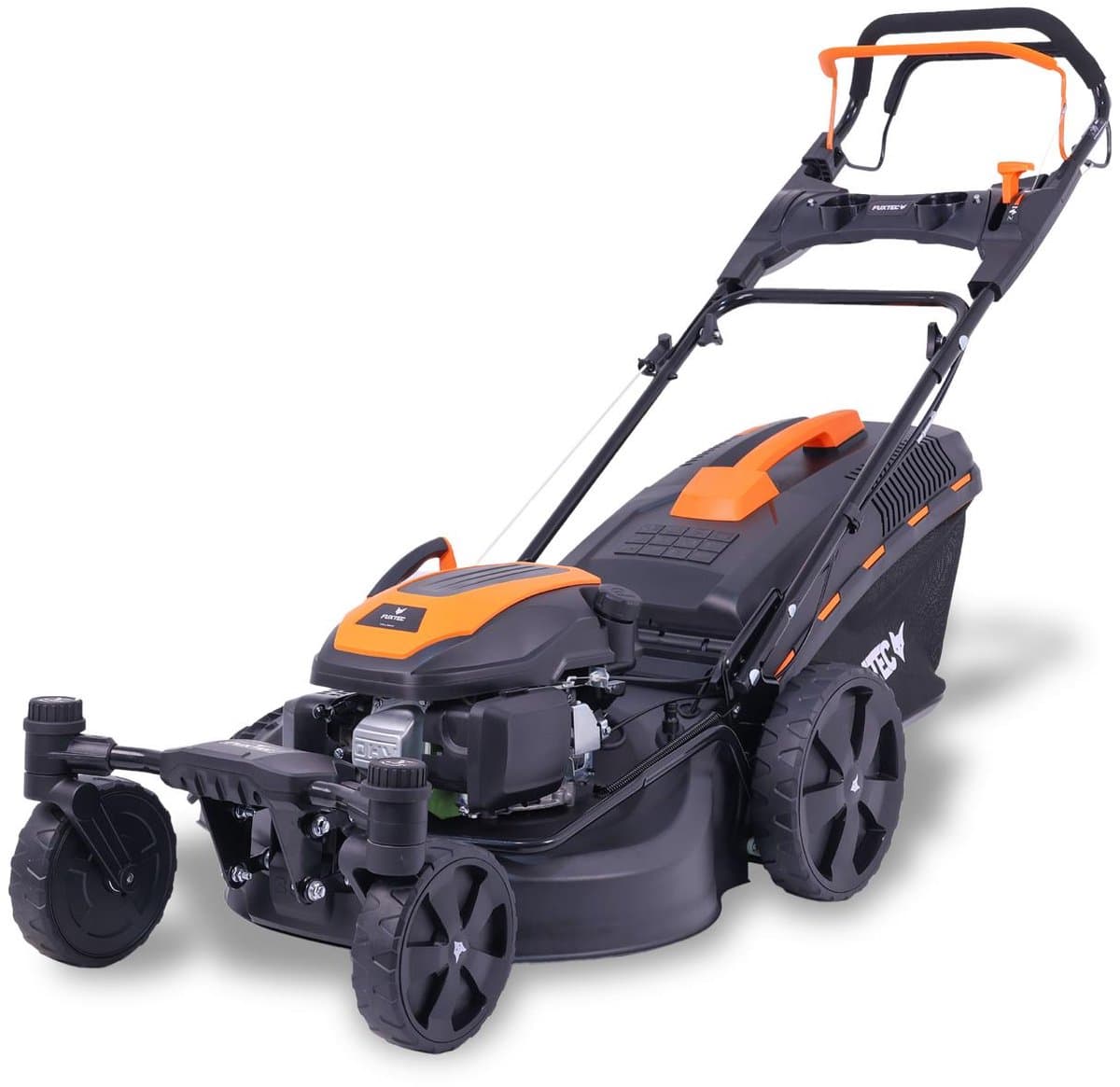 FUXTEC Grasmaaier Benzine - 51cm - 4-takt - 170cc - zelfrijdend / zelftrekkend /achterwielaandrijving - Mulchfunctie - Opvangbak 60L - FX-RM5170agile