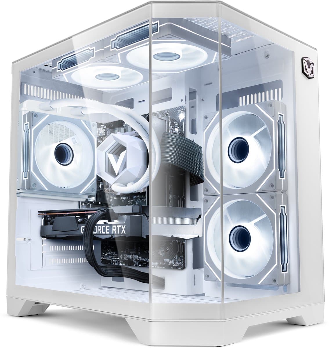 Vibox Gaming PC - Ryzen 7 5700X - RTX 5050 - 16GB RAM - 500GB SSD - Windows 11 - WiFi 6 + Bluetooth 5.4 - Waterkoeling