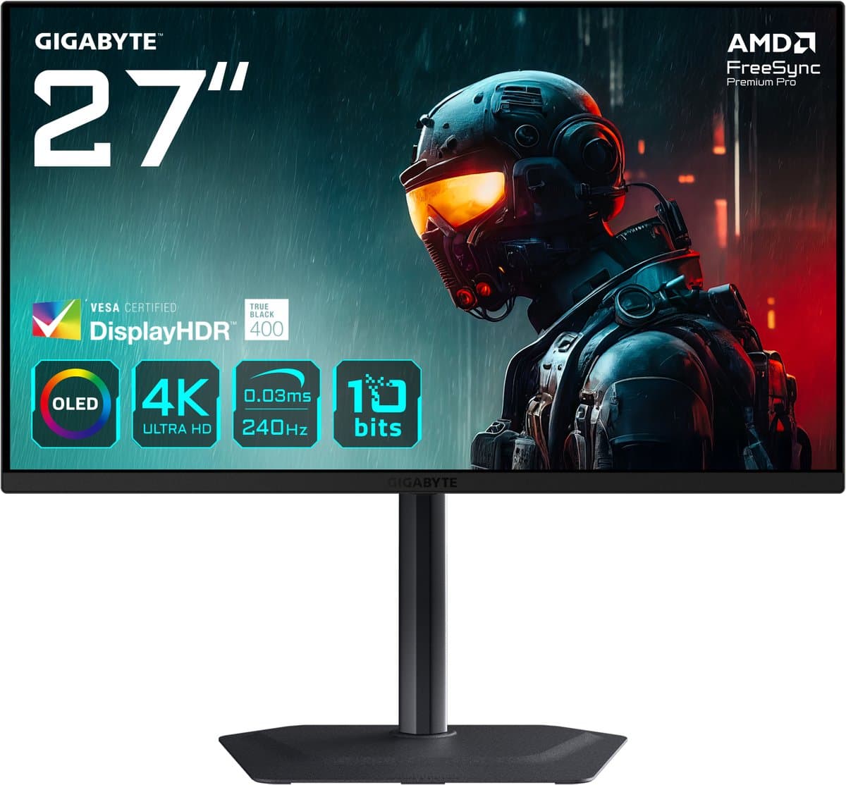 GIGABYTE MO27U2 - 4K QD-OLED Gaming Monitor 240Hz