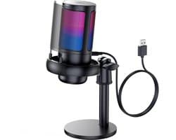 YONO Gaming Microfoon USB met RGB Stand - afbeelding 1