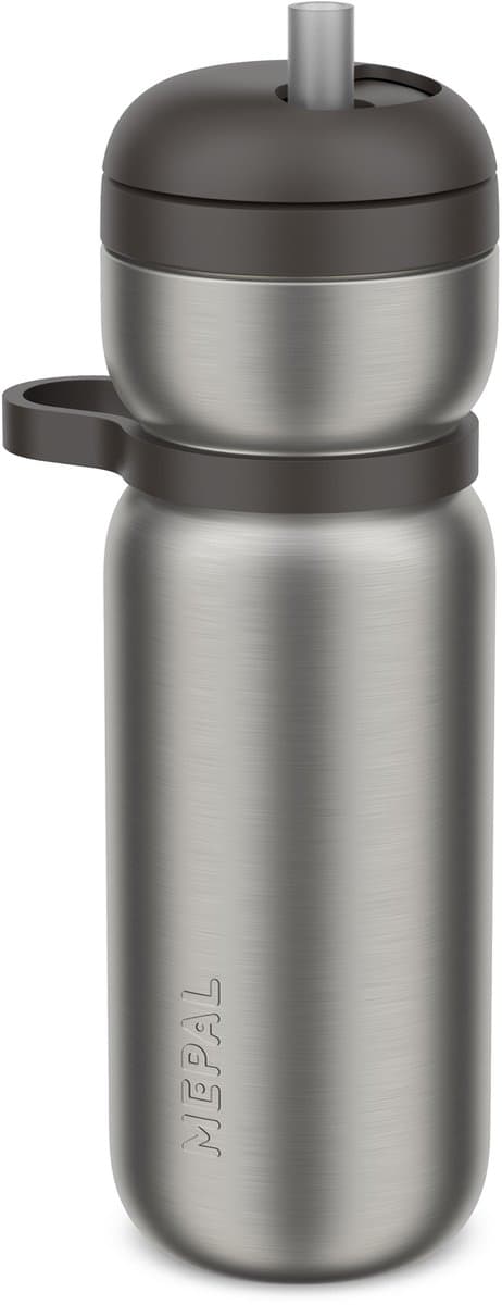 Mepal Isoleerfles twist Sport - 600 ml - Twist en drink - Lekdicht en geïsoleerd: 6u warm. 10u koud - Vaatwasmachinebestendig - Drinkflessen - Graphite black