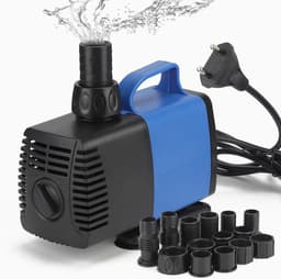 Productfoto van SnelShoppen - Pond Pump Filter Pump 3500L/H Waterpomp met 5 Sprays, Aquarium Pomp voor Fontein en Tuin - 35W Waterpomp voor Vijver en Fontein