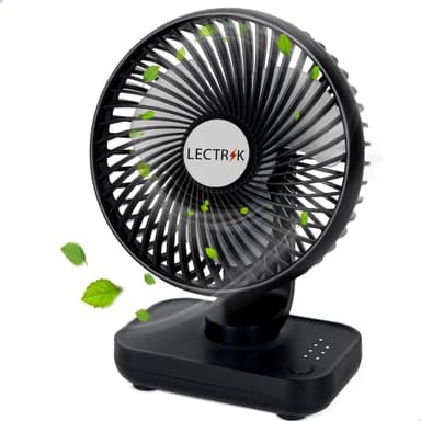 LECTRIK Draadloze Tafelventilator 5000mAh USB-C