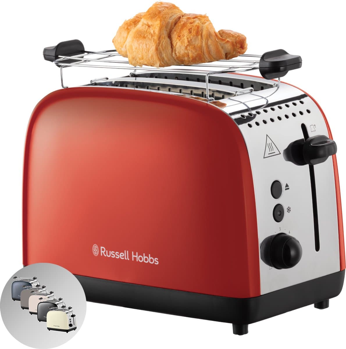 Russell Hobbs Colours Plus Broodrooster - Rood - 26554-56