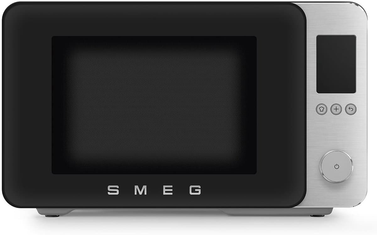 SMEG MOC02BLMEU - Combi-magnetron met grill - Airfry - 25 programma's - Soft-close - 2100W - Inverter technologie - 27L - Mat Zwart