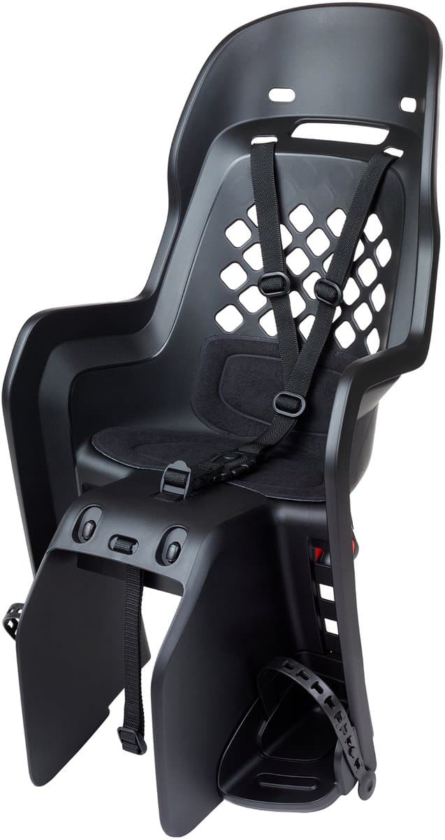 Polisport Joy CFS/bagagedragerbevestiging - Black Series - zwart - tot 22kg - fietsstoeltje - kinderzitje - achterzitje - fietszitje - voor achterdrager van een fiets of e-bike