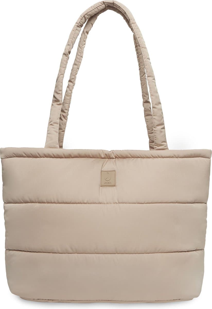 Jollein - Luiertas Puffed - Mombag - Biscuit - 40x35x16 cm - Inclusief Verschoonmatje