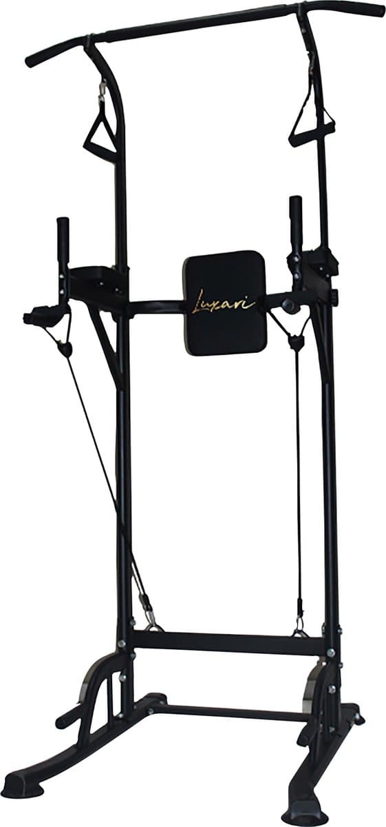Luxari Pull up station - Weerstandsbanden - Dip Station - Pull Up Bar - Optrekstang - Krachtstation - Power Rack - Verstelbaar - Krachttraining