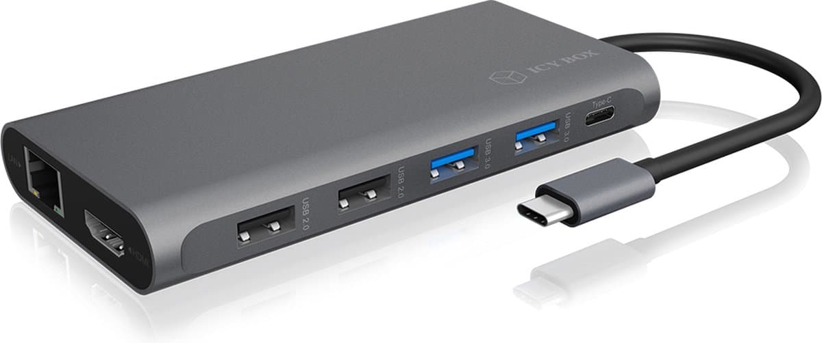 ICY BOX IB-DK4050-CPD USB-C 12-in-1 PD 100W DockingStation