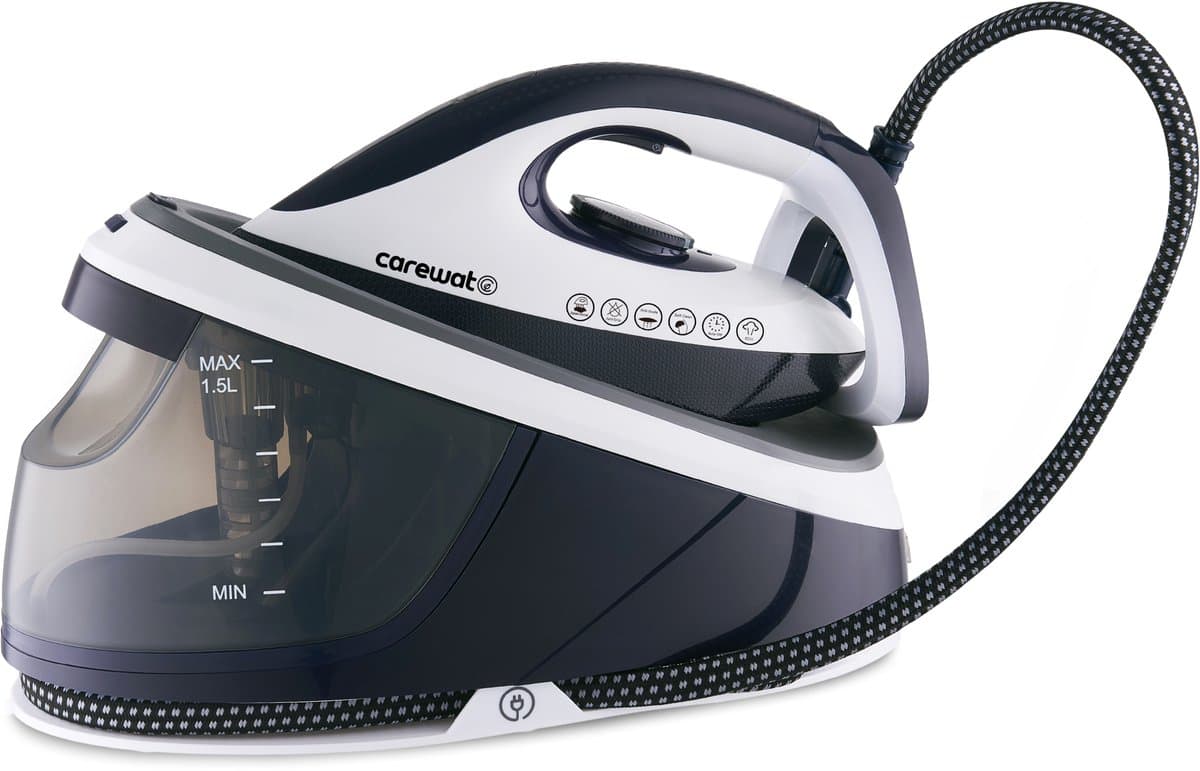 Carewat Stoomstrijkijzer met Stoomgenerator 2200W, 1.5L tank - afbeelding 1