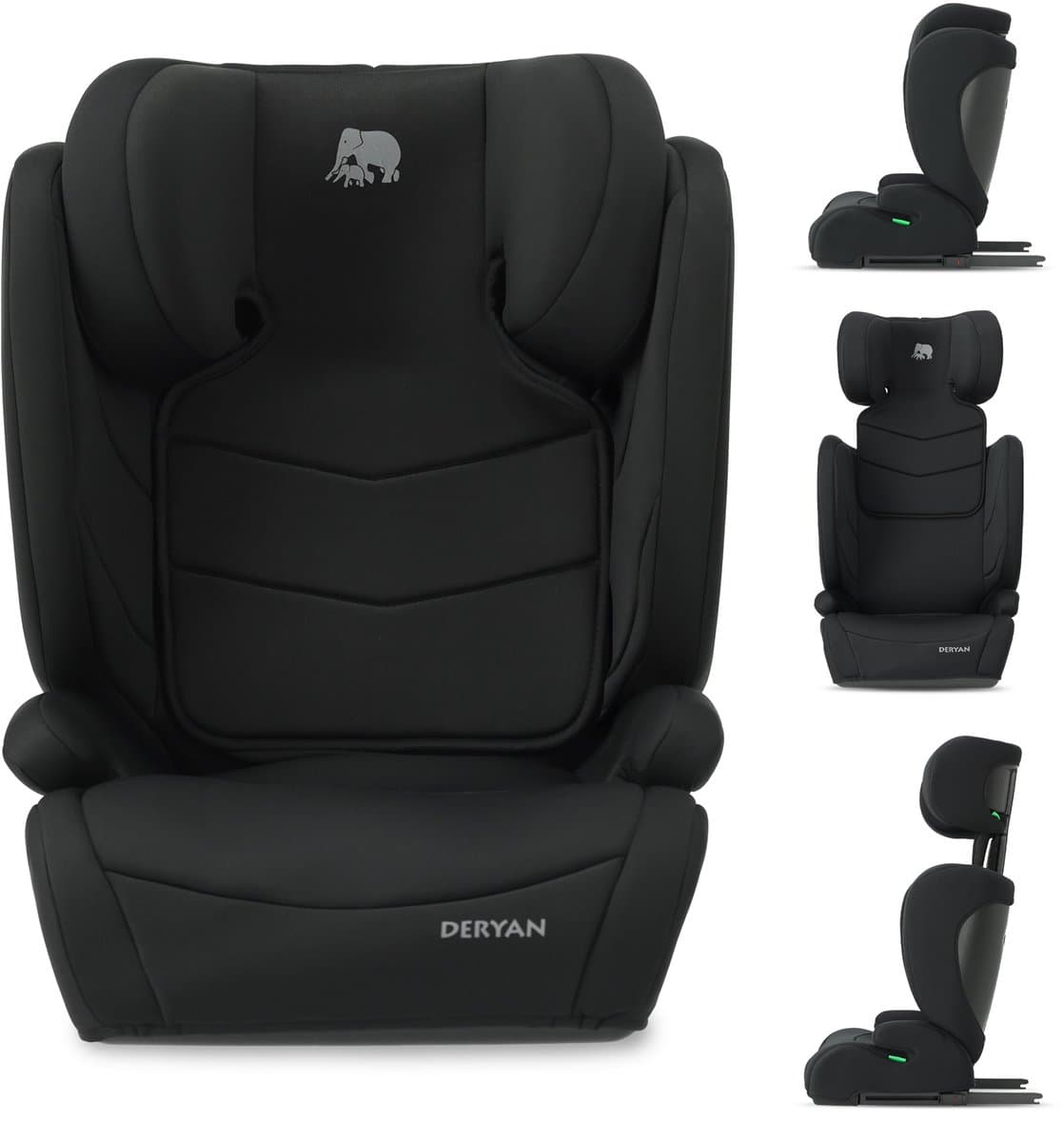 Deryan Charlie Luxe Autostoel i-Size - Isofix - 100 tot 150 cm - Zwart