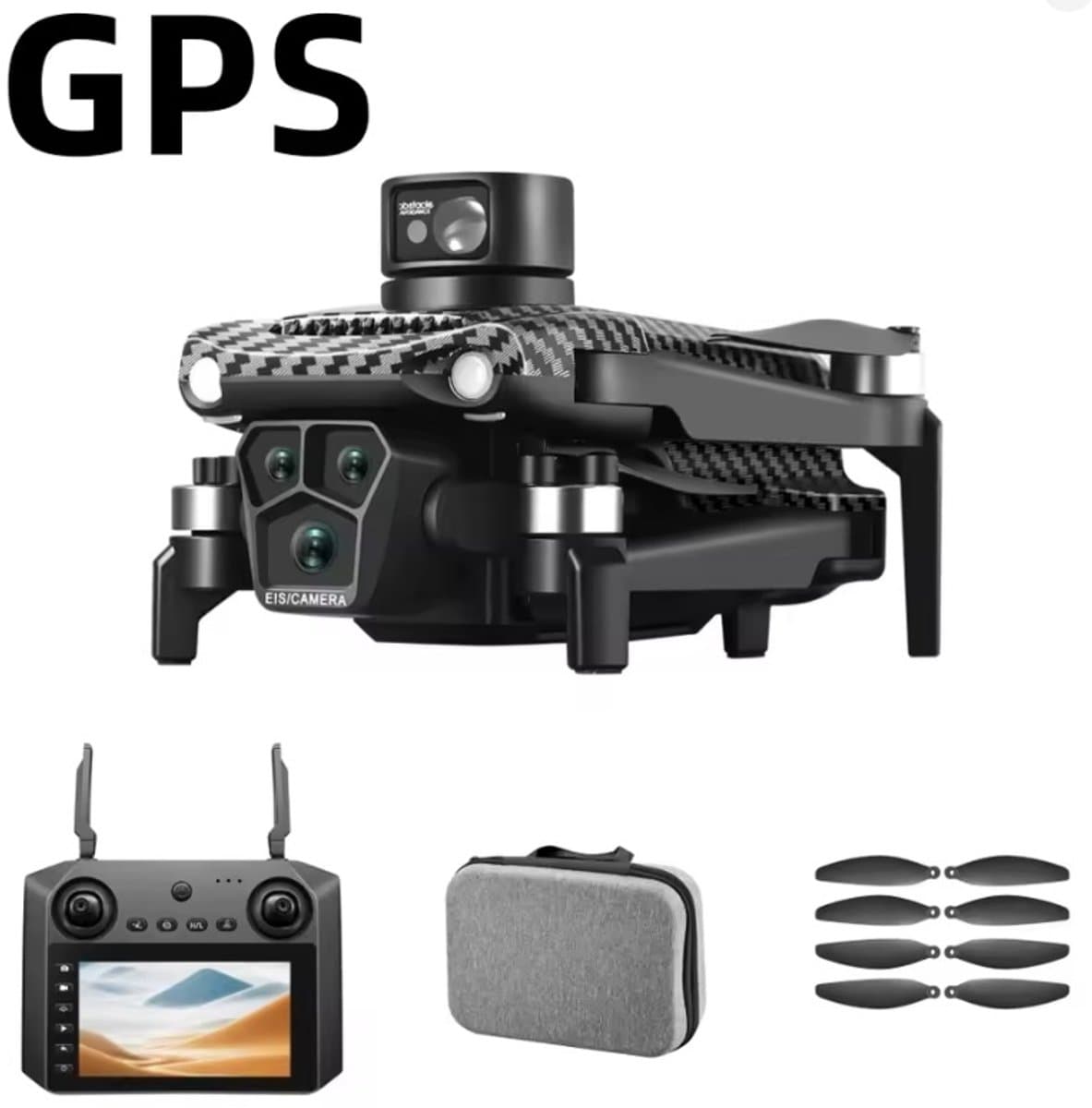 U198 MAX PRO - GPS Drone - 4K Dual Camera - Automatische Terugkeer - Obstakeldetectie - Brushless Motor - Controller met Scherm - Opvouwbaar - Nieuwste Versie - Geen Vliegbewijs Nodig