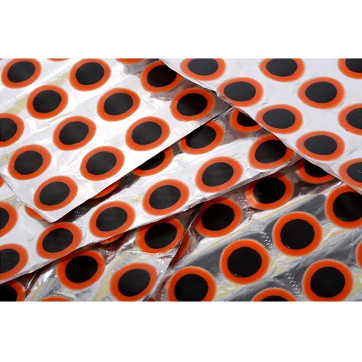 WiseGoods - Premium Fietsband Reparatie Patches - Bandenplakker - 48 Patches Ø 25mm Ronde Rubber Patches - Reparatie Plakkers
