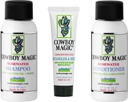 Cowboy Magic Hondenshampoo & Conditioner uitprobeerset 2 x 60 ml voor honden + Detangler & shine 30 ml