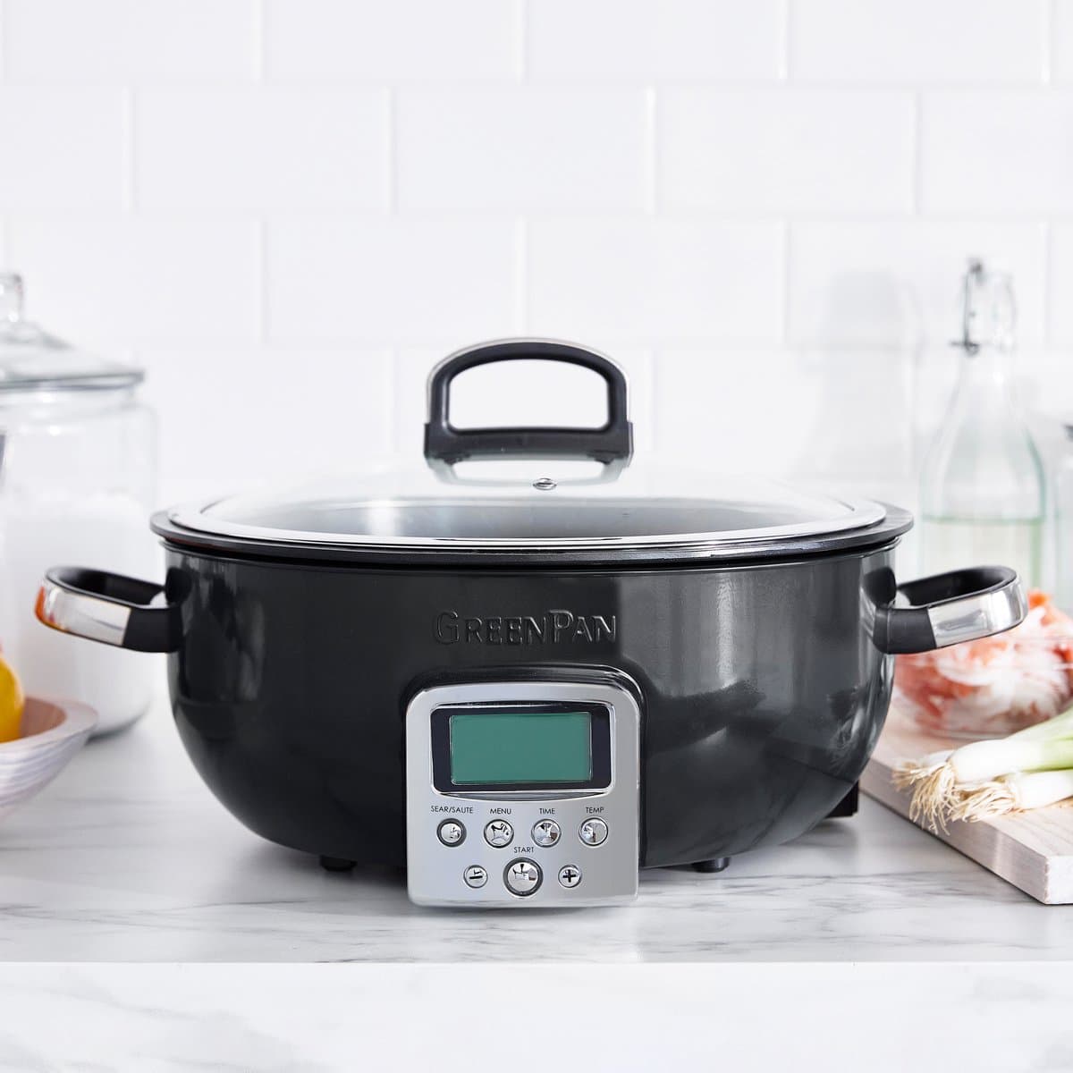 GreenPan Elite 5.6L slowcooker - PFAS-vrij met bruinfunctie
