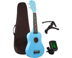 Finesse Ukulele Starterset 21 inch - Blauw - afbeelding 1