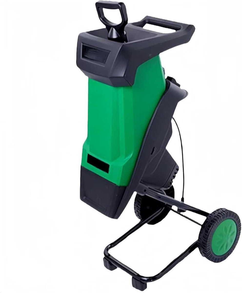 Elektrische Houtversnipperaar - Tuinversnipperaar Mulcher - Tuinonderhoud Composteren - Krachtige 2400W Motor - 50L Opvangzak - Groen