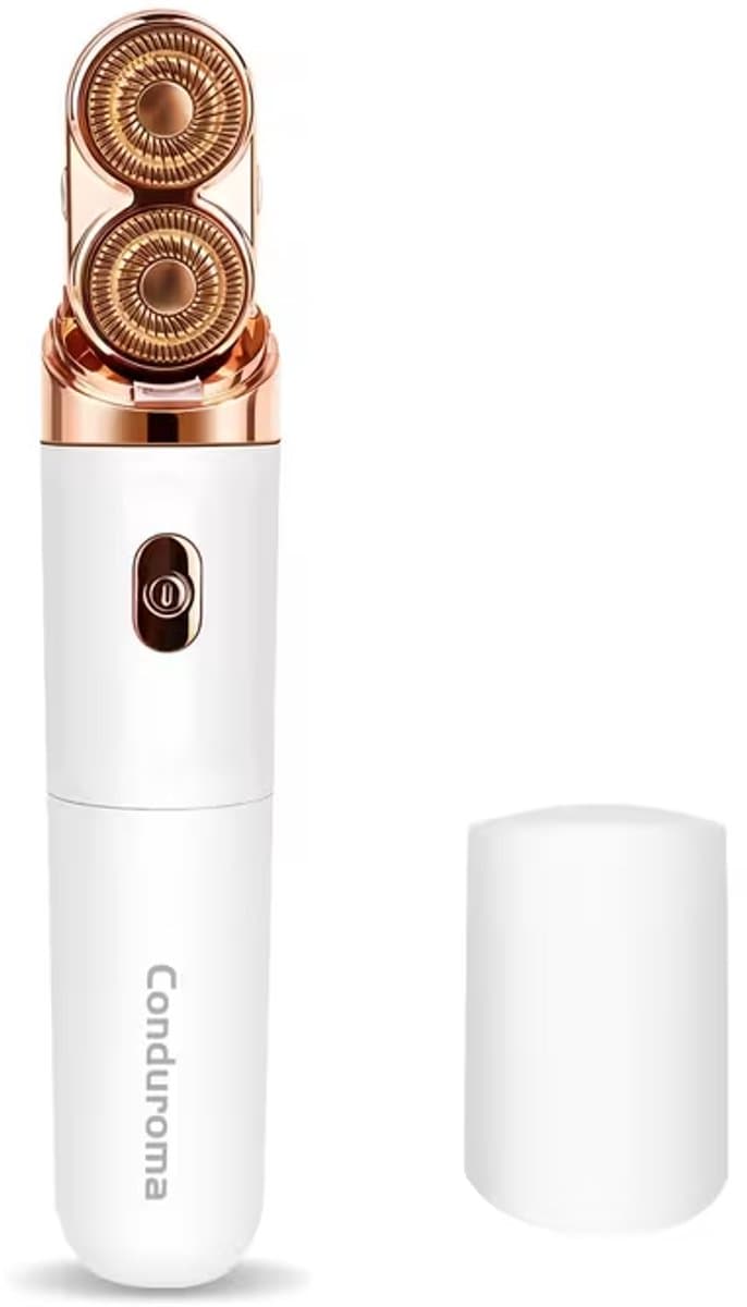 Shaver Oplaadbaar – Gezichtsepilator - Ladyshaves voor vrouwen - Ontharingsapparaat -Dubbele Scheerkop – Pijnloos & Glad Scheren – Compact Reisformaat – Draadloos – Voor Gezicht & Lichaam