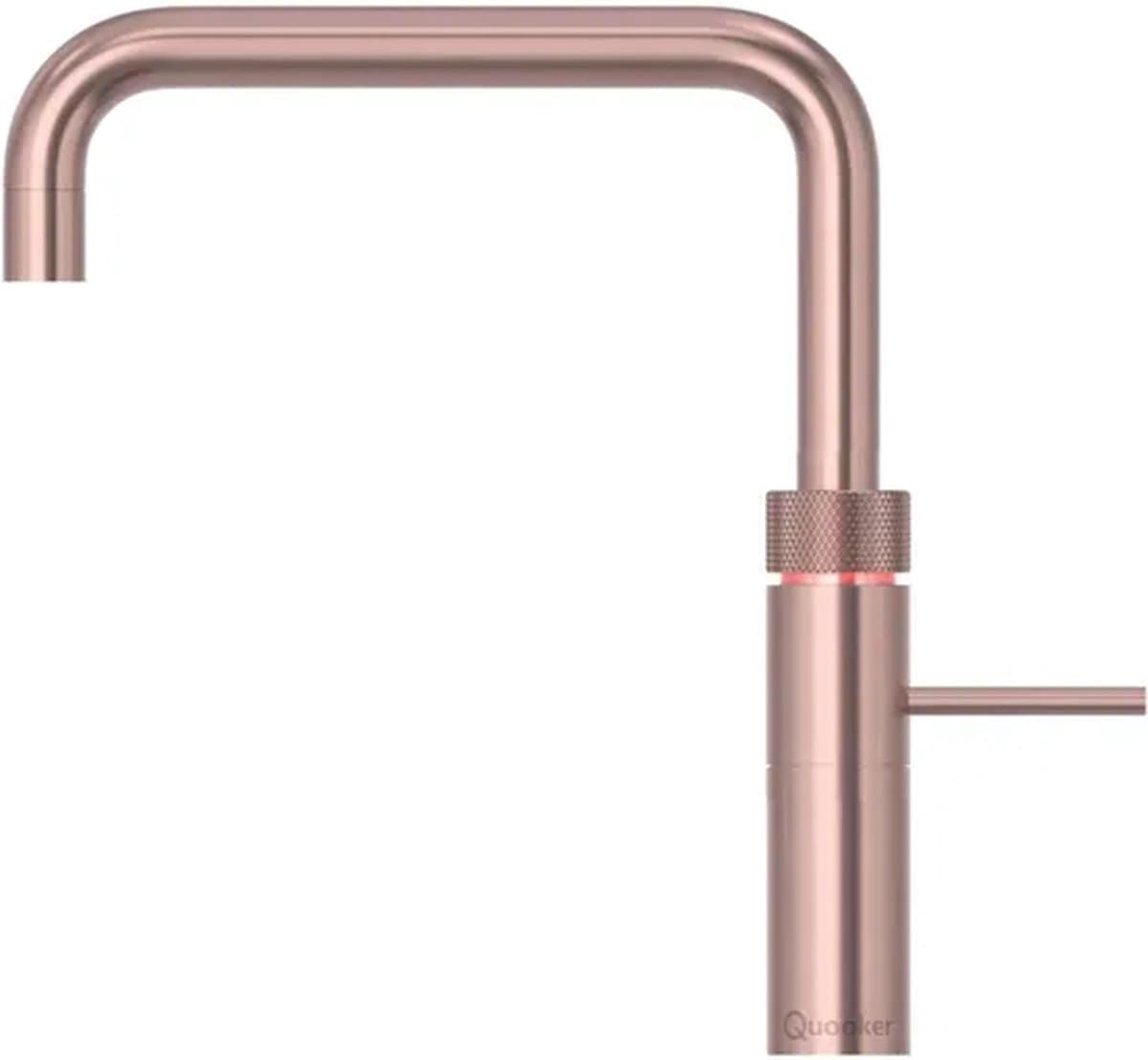 Quooker Fusion Square Keukenkraan - Kokend - Warm & Koud Water - Kindveilige Dubbeldruk - Rosé Koper