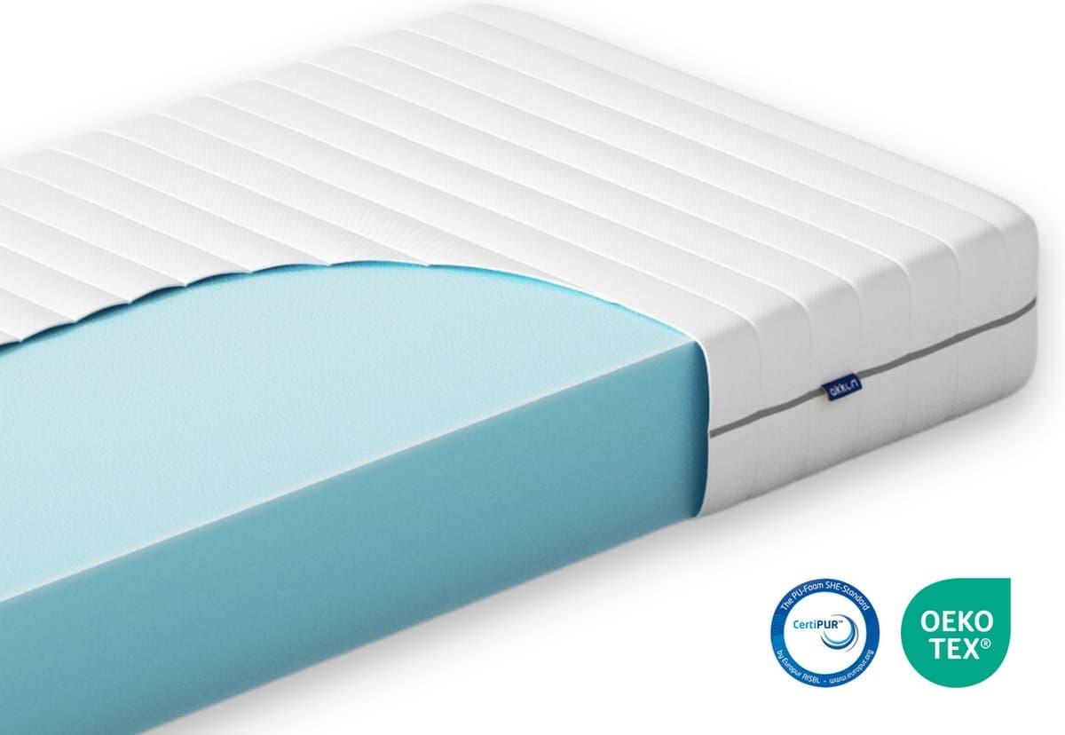 Akkon® Koudschuim Matras 160x200 - 14 cm dik | Hybrid Koudschuim HR45 - Orthopedisch - Premium Kwaliteit - 50 nachten proefslapen