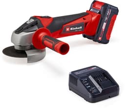 Productfoto van Einhell Accu Haakse Slijper TC-AG 18/115 Li Kit - Power X-Change - 18 V/Li-ion - Ø115 mm - 8.500 t/min - Max. Snijdiepte: 28 mm - Incl. 1x 4.0 Ah Accu en Lader