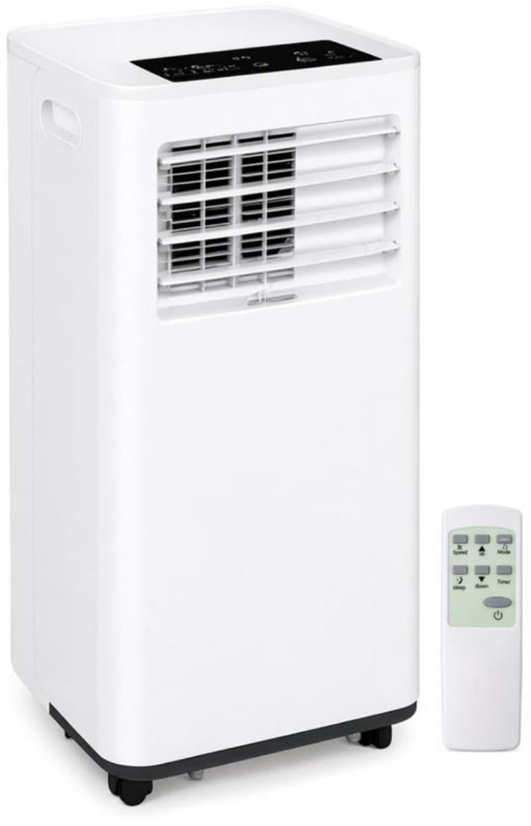Lifetime Air Mobiele Airco 9000 BTU - Airconditioning met Afvoerslang - Ventilator en Luchtontvochtiger 3 in 1 - Mobiele Airconditioning voor Slaapkamer - 70 x 36 x 34 cm