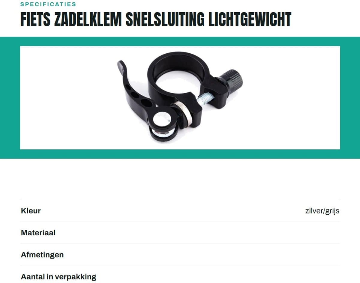 Bicycle Saddle Clamp - Nieuwe Alloy 31.8mm/34.9mm - Mountain Bike Fiets Seatpost Klemmen Snelle Ontgrendeling