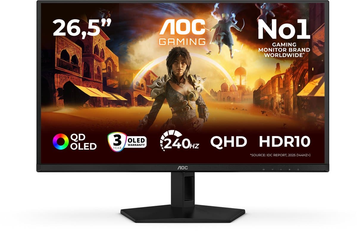 AOC G4 Q27G41ZDF - QHD OLED Gaming Monitor - 240hz - HDMI 2.0 - 27 inch