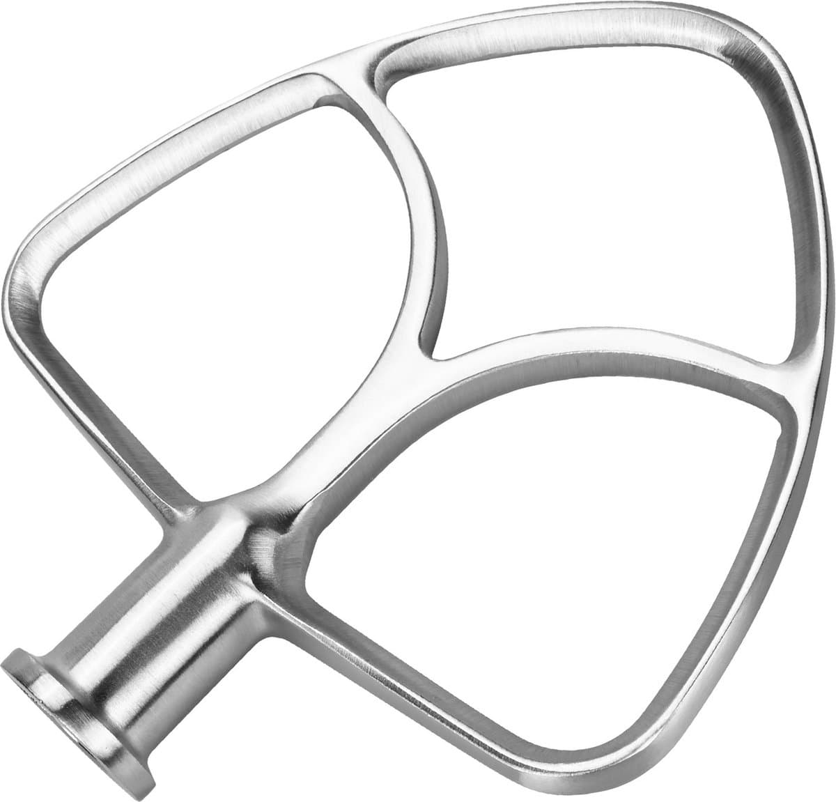 Roestvrijstalen Platte Mixer K45B voor KitchenAid 4,5-5 Quart Tilt-Head Stand Mixers Artisan & Classic Series van MMOBIEL – Opzetstuk Keuken – Platte Deegklopper Accessories – Vaatwasmachinebestendig